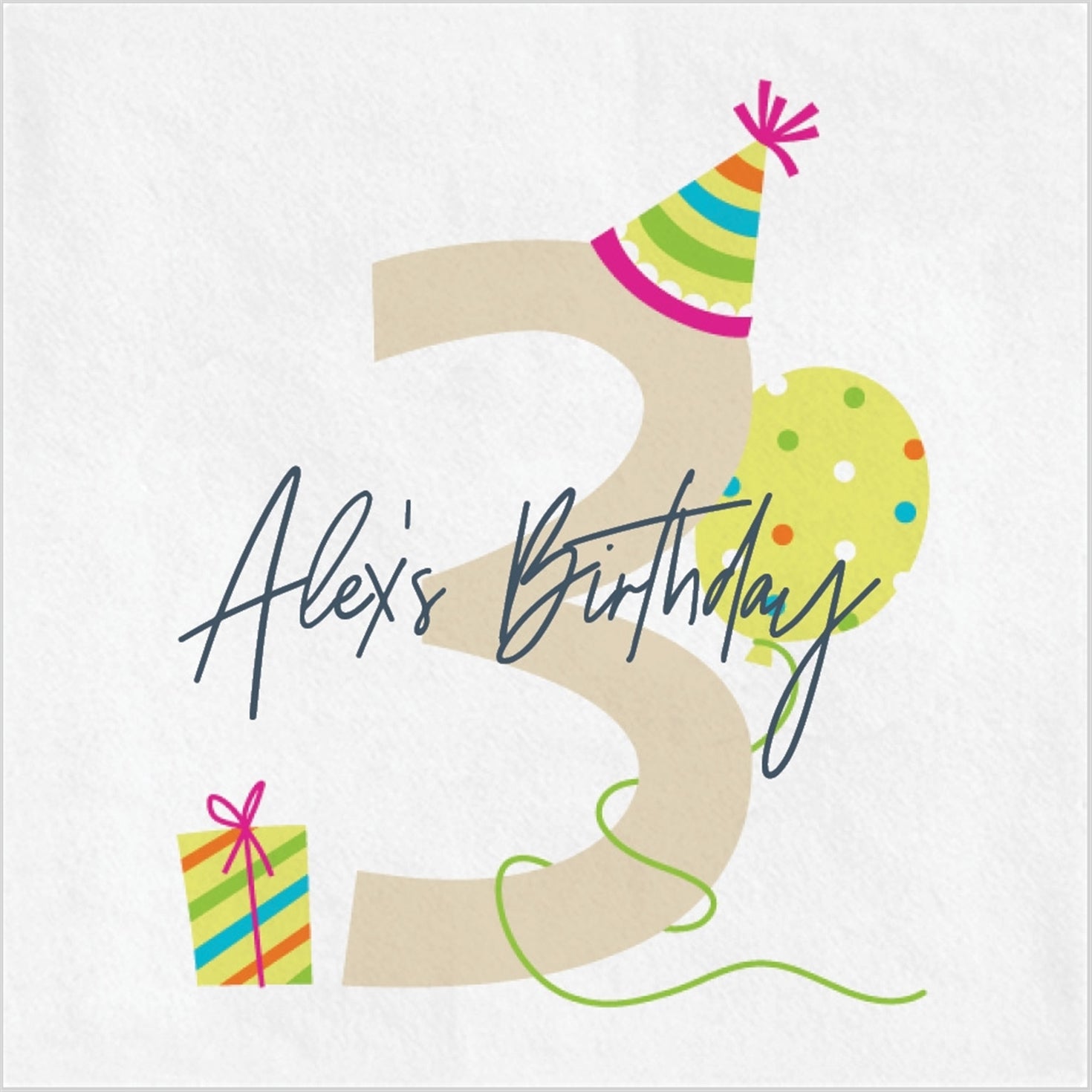 Birthday Party Fun Napkins