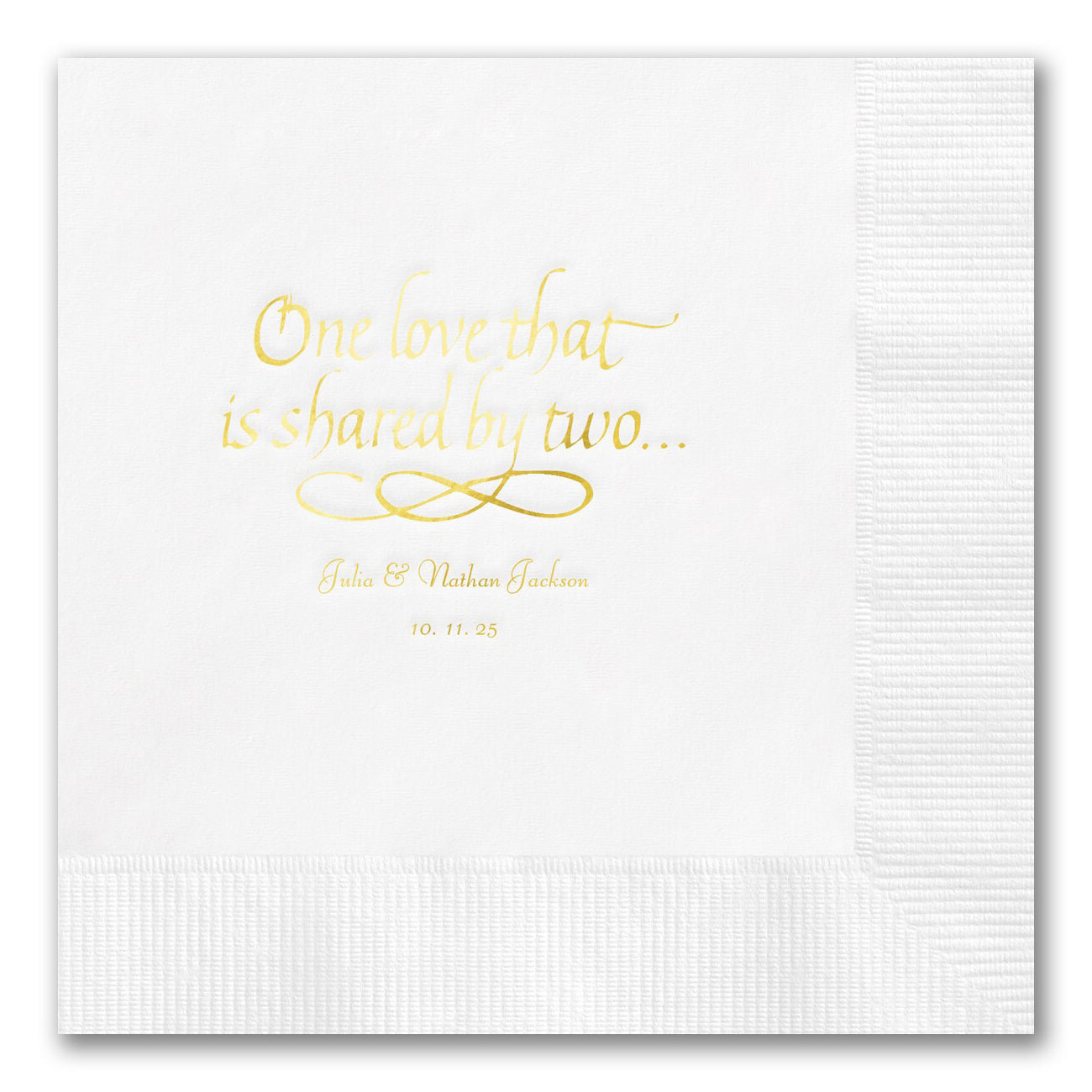 "One Love That is Shared by Two" Napkins