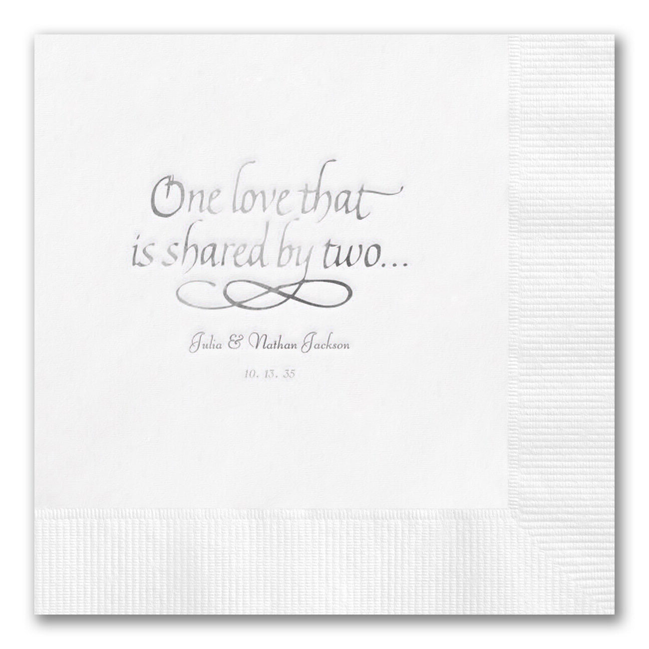 "One Love That is Shared by Two" Napkins