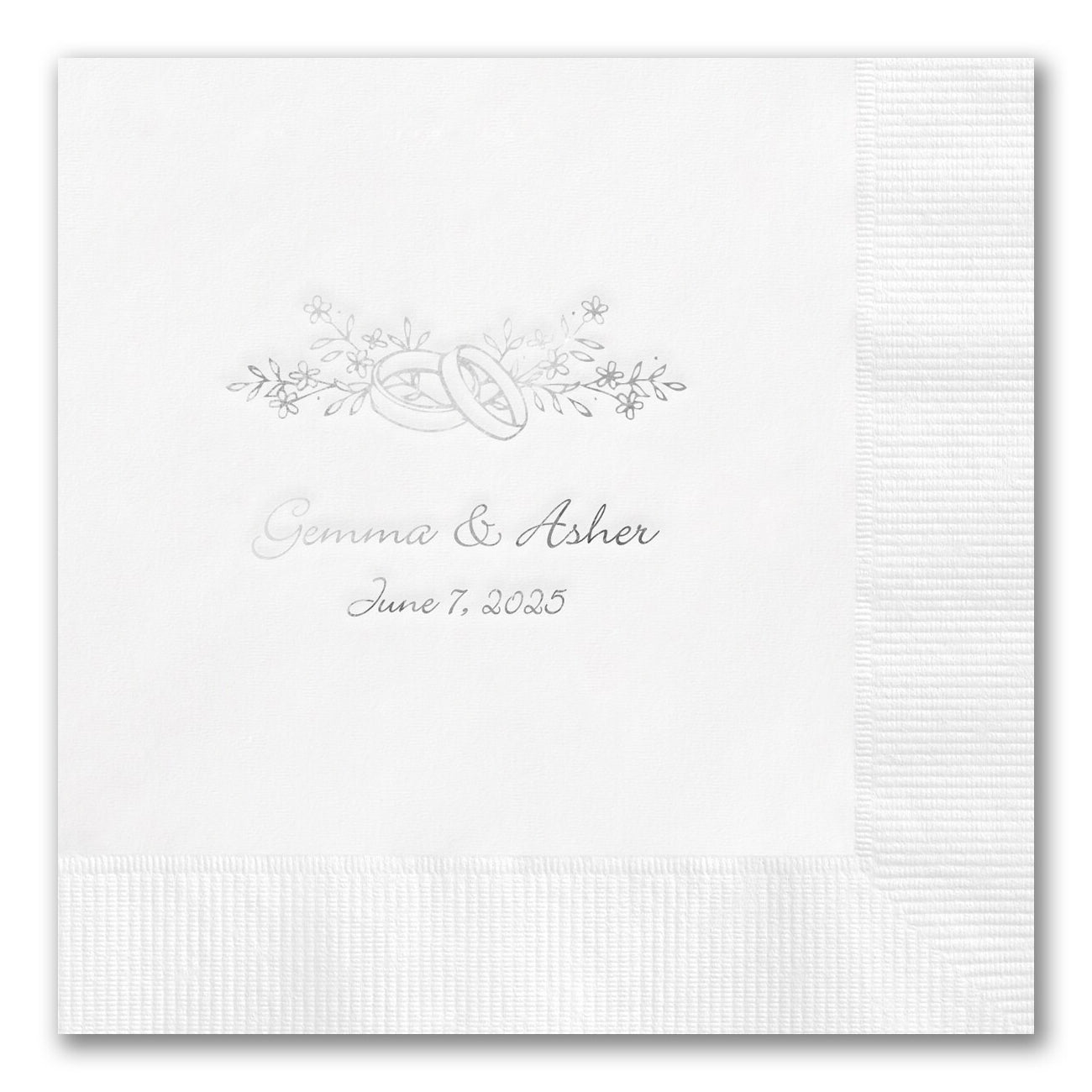 Rings and Flowers Napkins