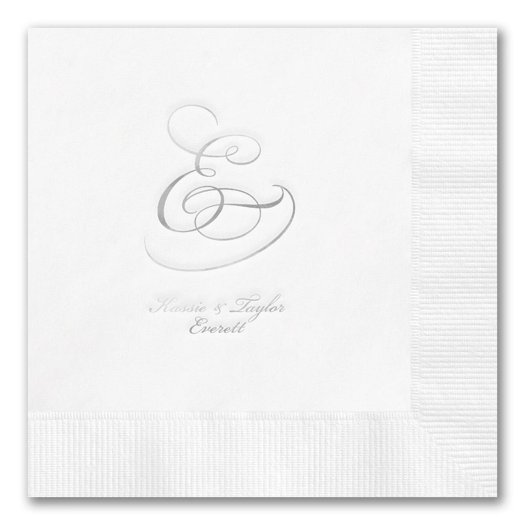 Single Script Monogram Napkins