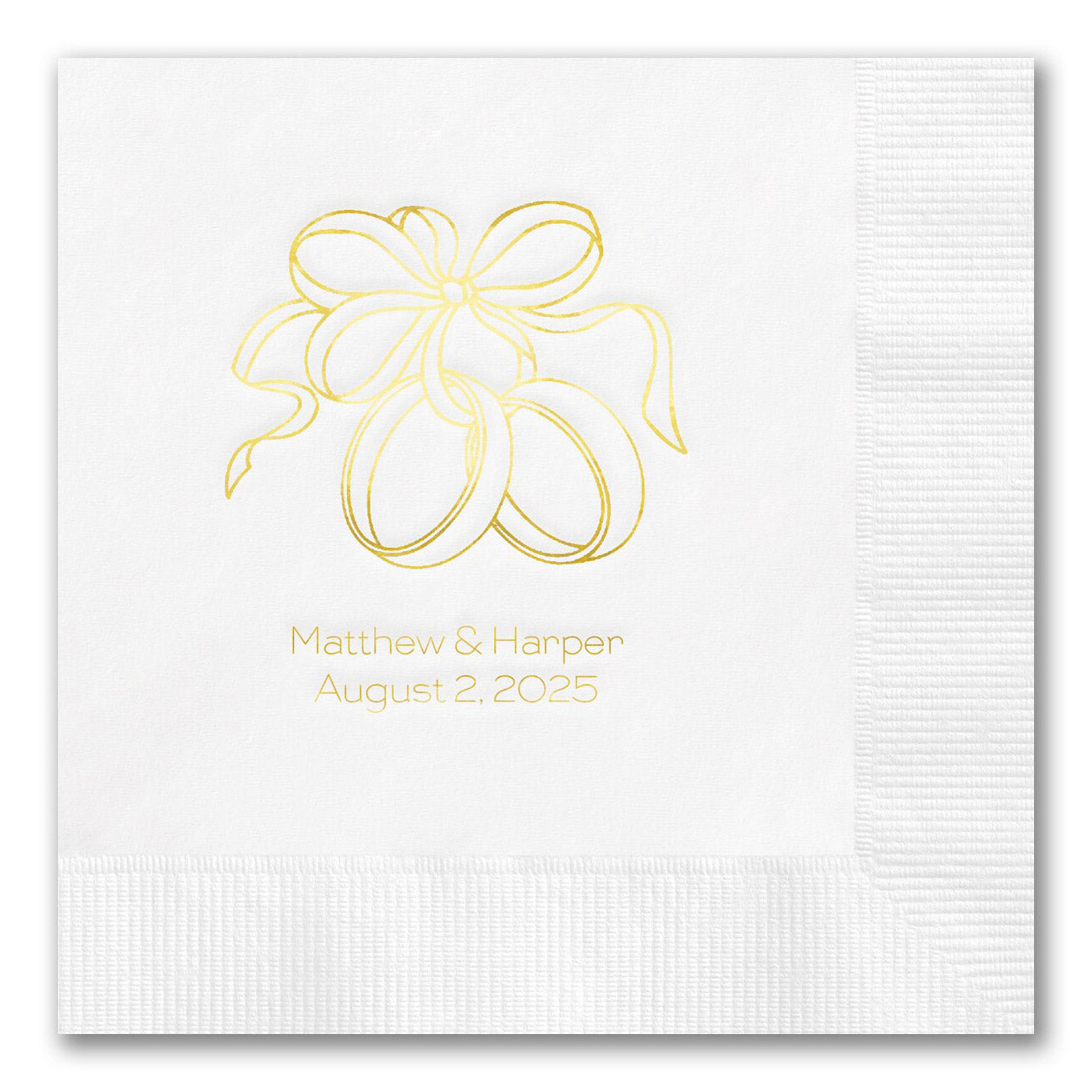 Rings and Ribbon Napkins
