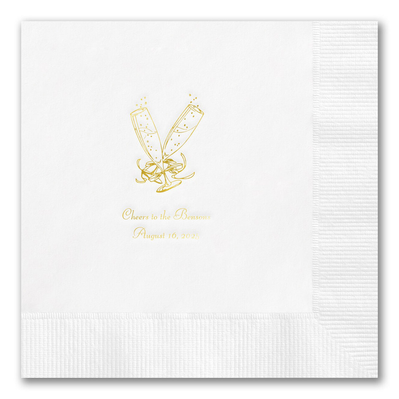 Toasting Champagne Glass Napkins
