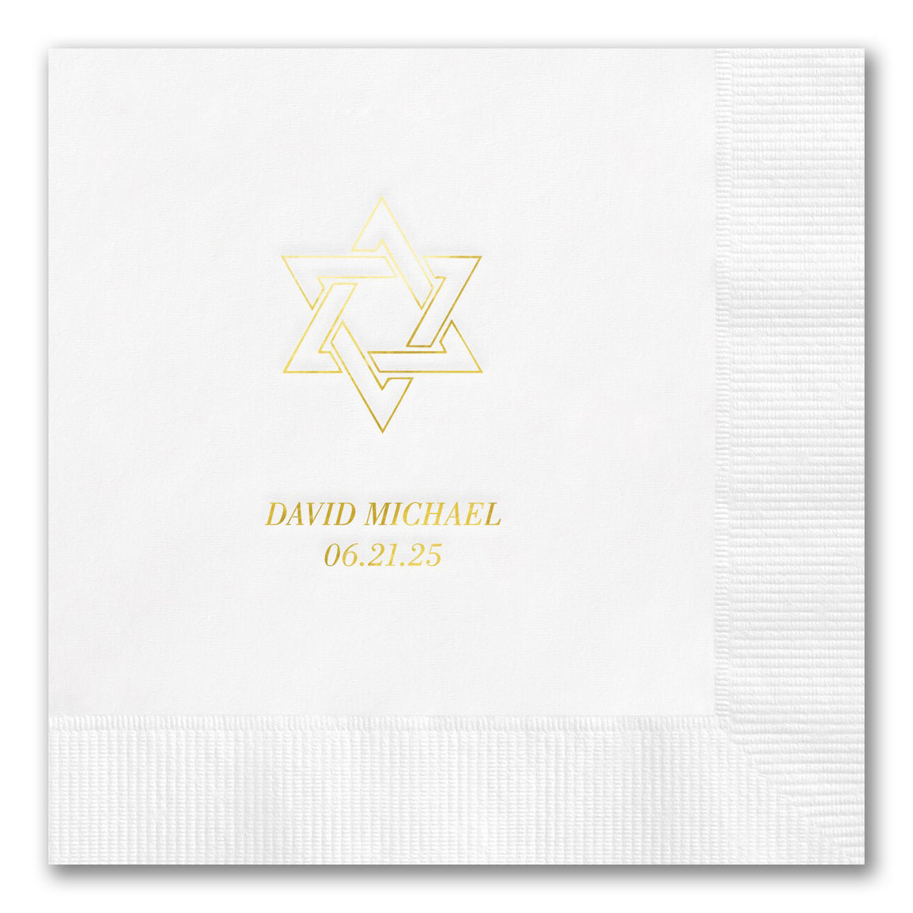 Entwined Star of David Napkins