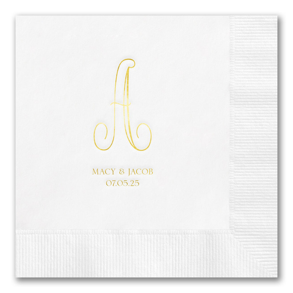 Elegant Monogram Napkins