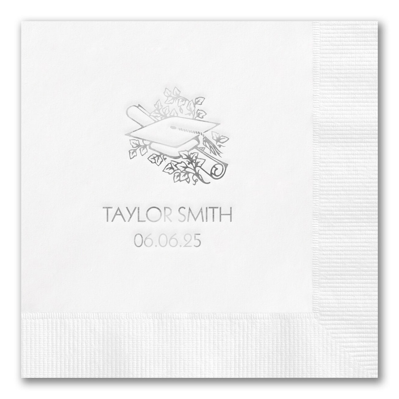 Grad Cap and Diploma Napkins
