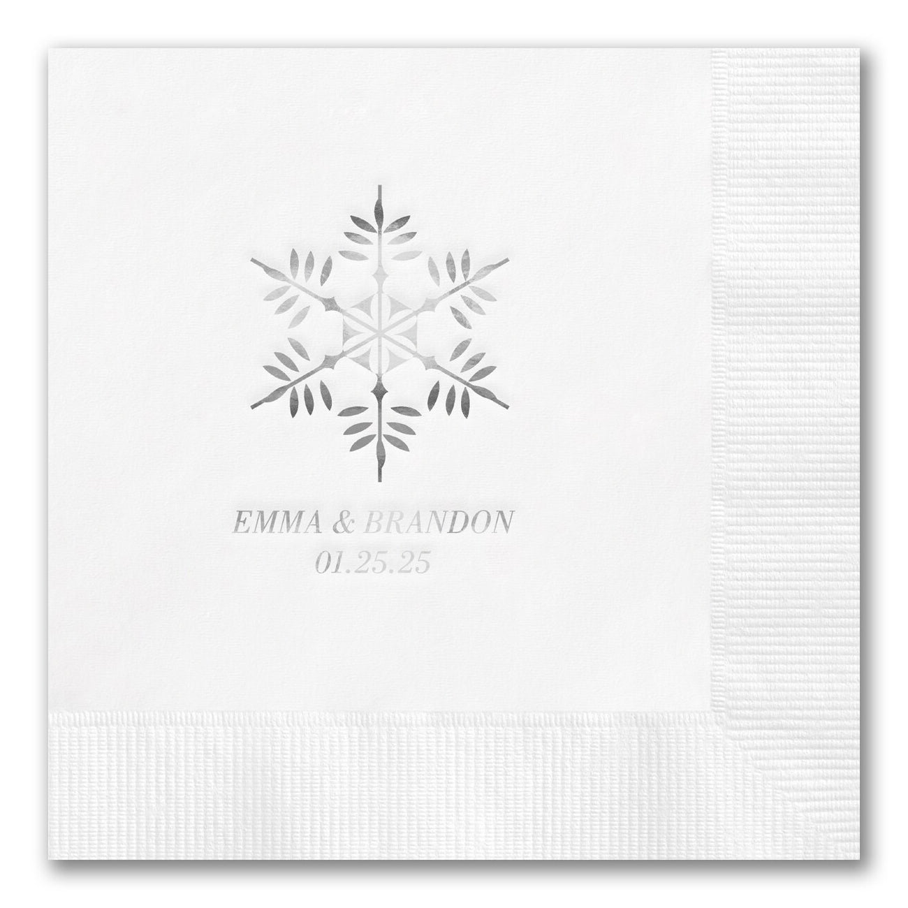 Single Snowflake Napkins