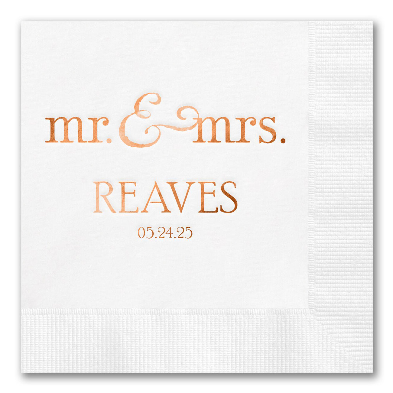 "Mr. and Mrs." Napkins
