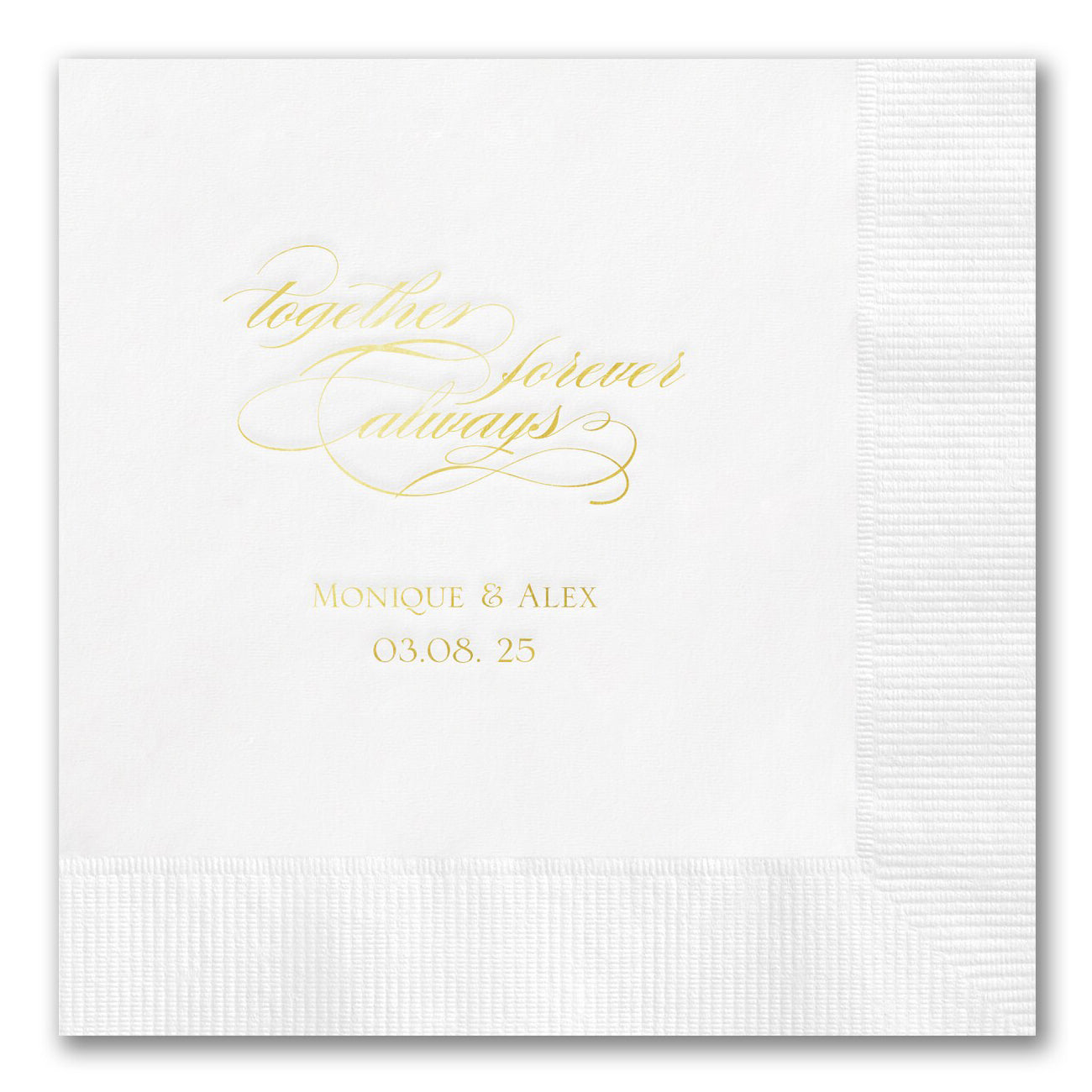 "Together Forever Always" Napkins