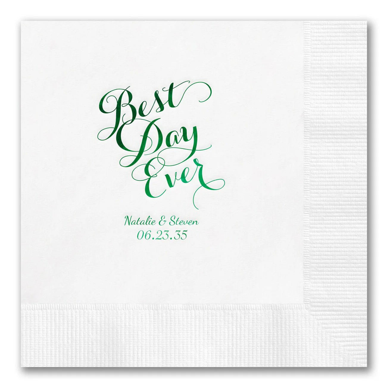 Stacked "Best Day Ever" Napkins