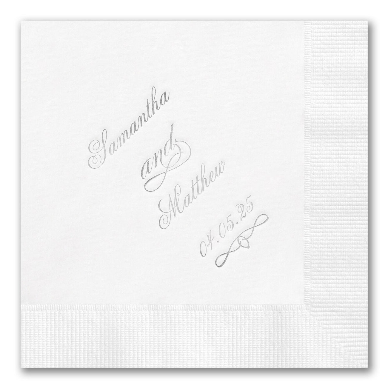 Script Knot Calligraphy Napkins