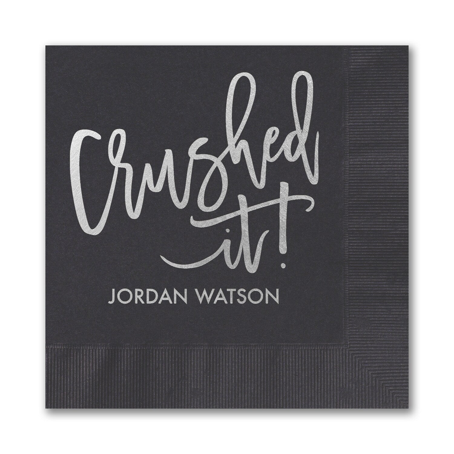 "Crushed It" Grad Napkins