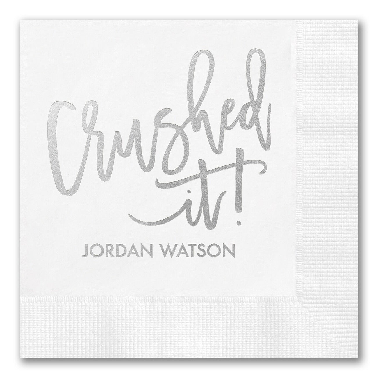 "Crushed It" Grad Napkins
