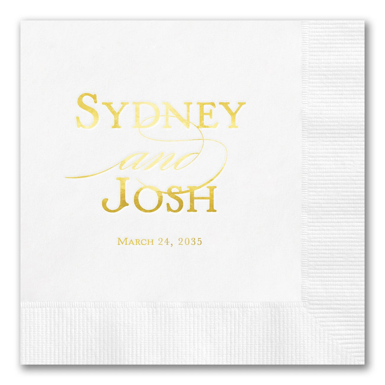 Bold & Elegant Names Napkins