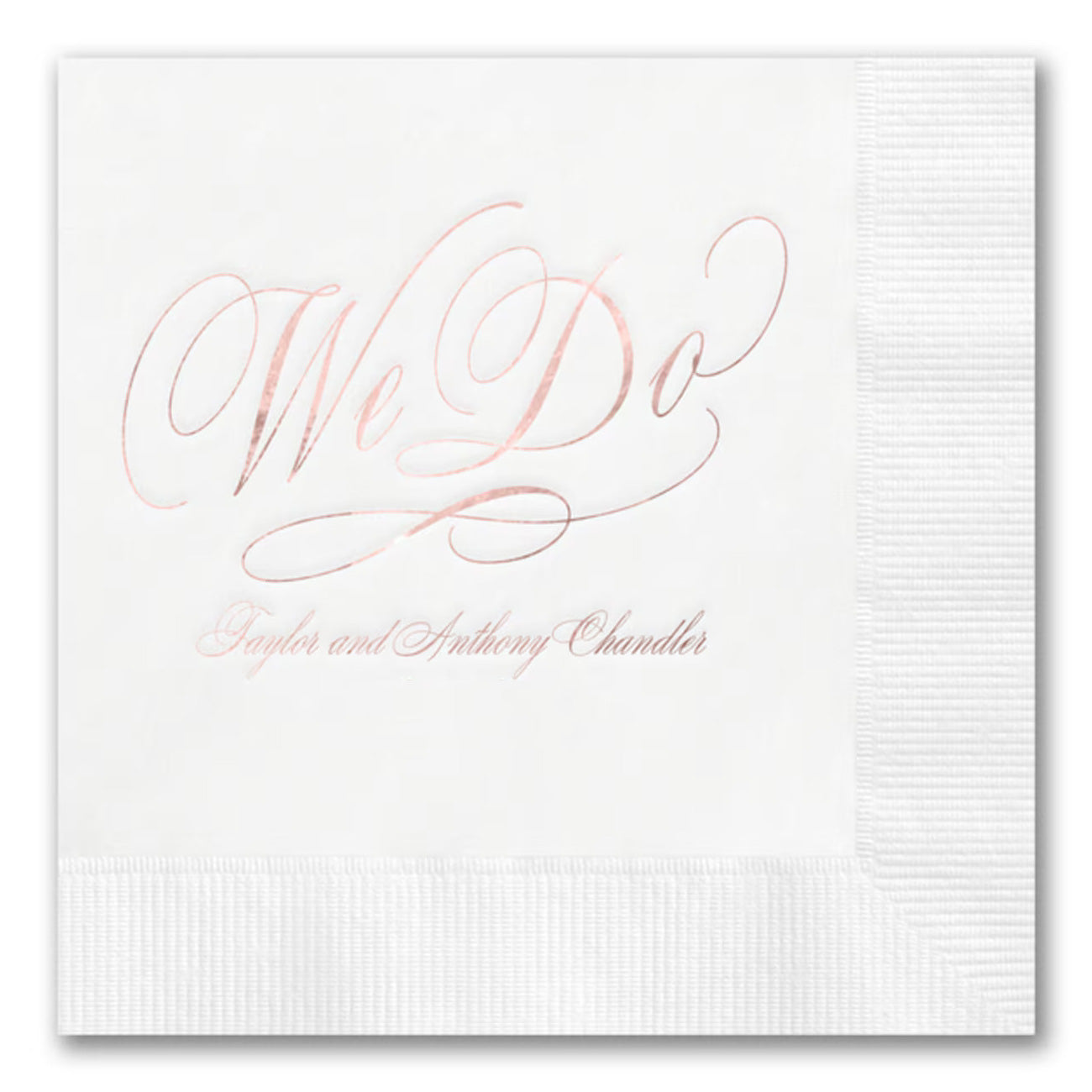 Scripted "We Do" Napkins