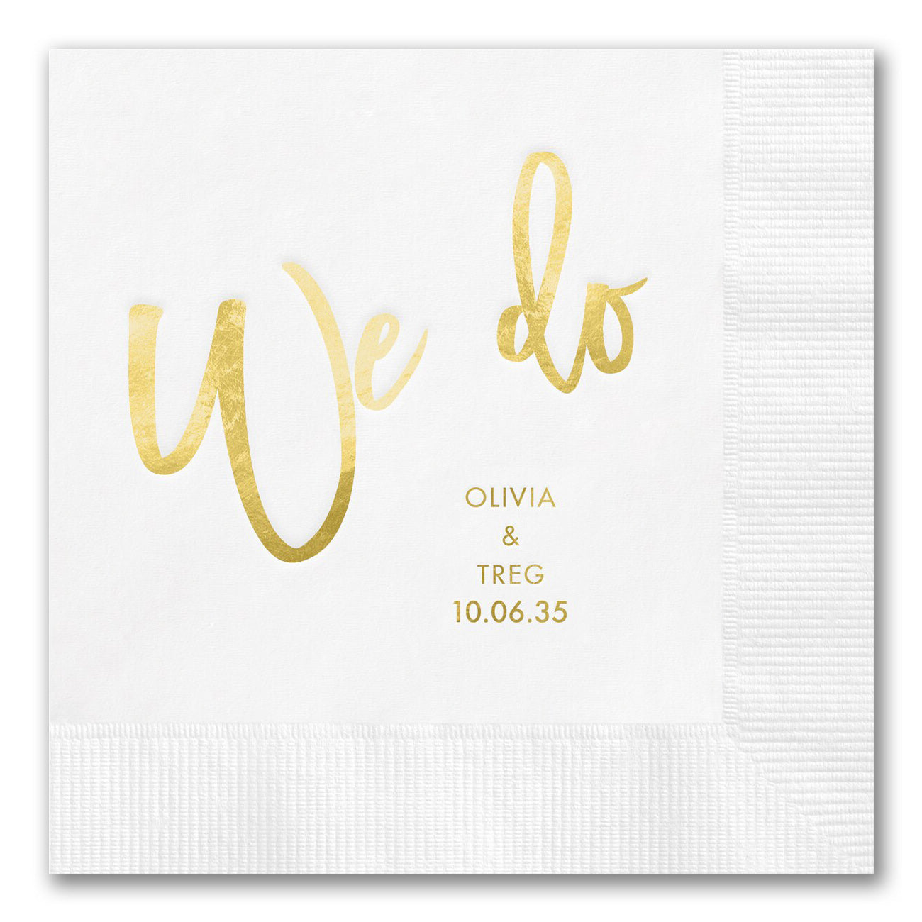 "We Do" Napkins