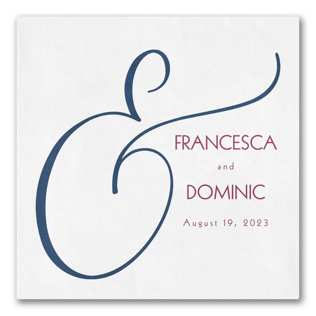 Large Ampersand Napkins