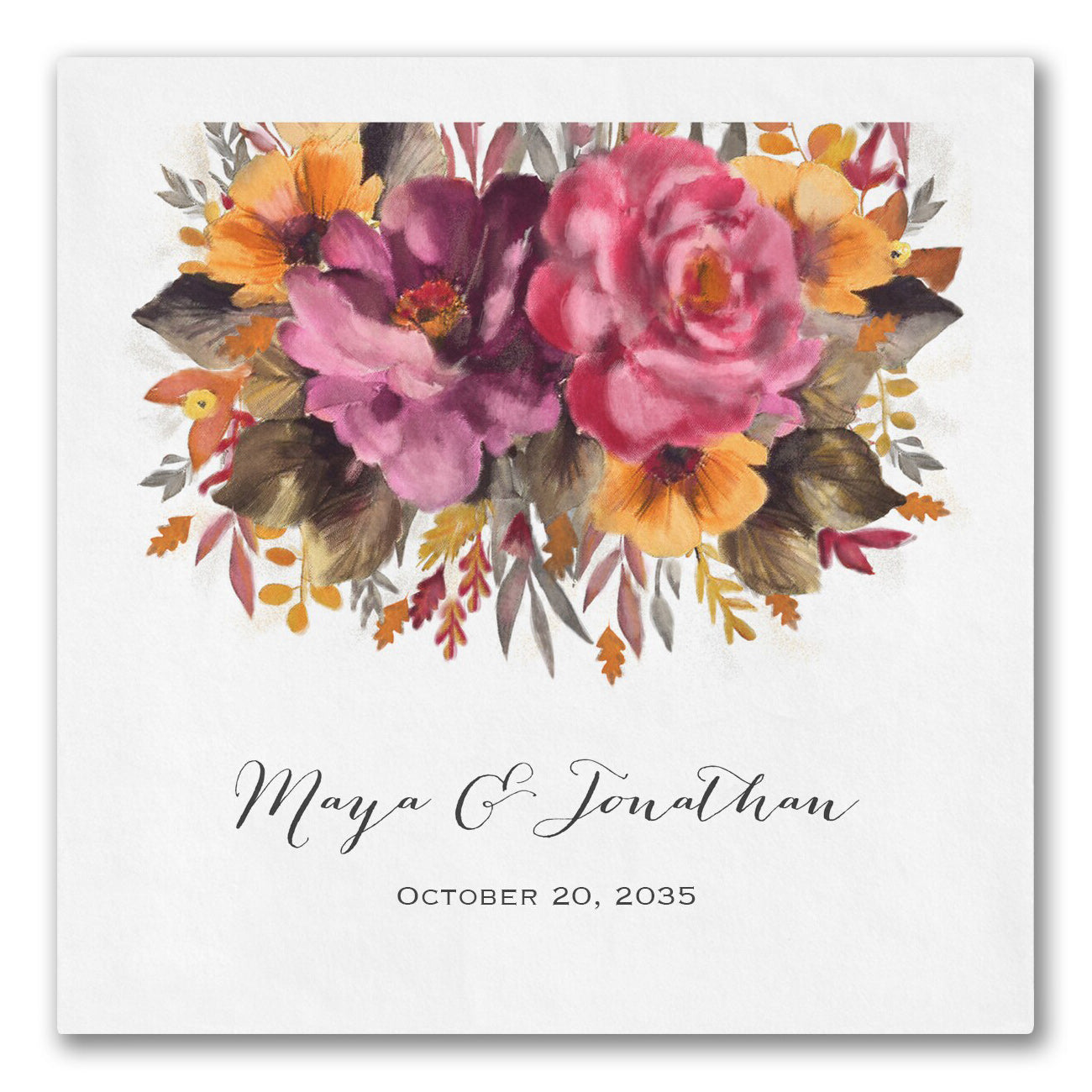 Fall Floral Napkins