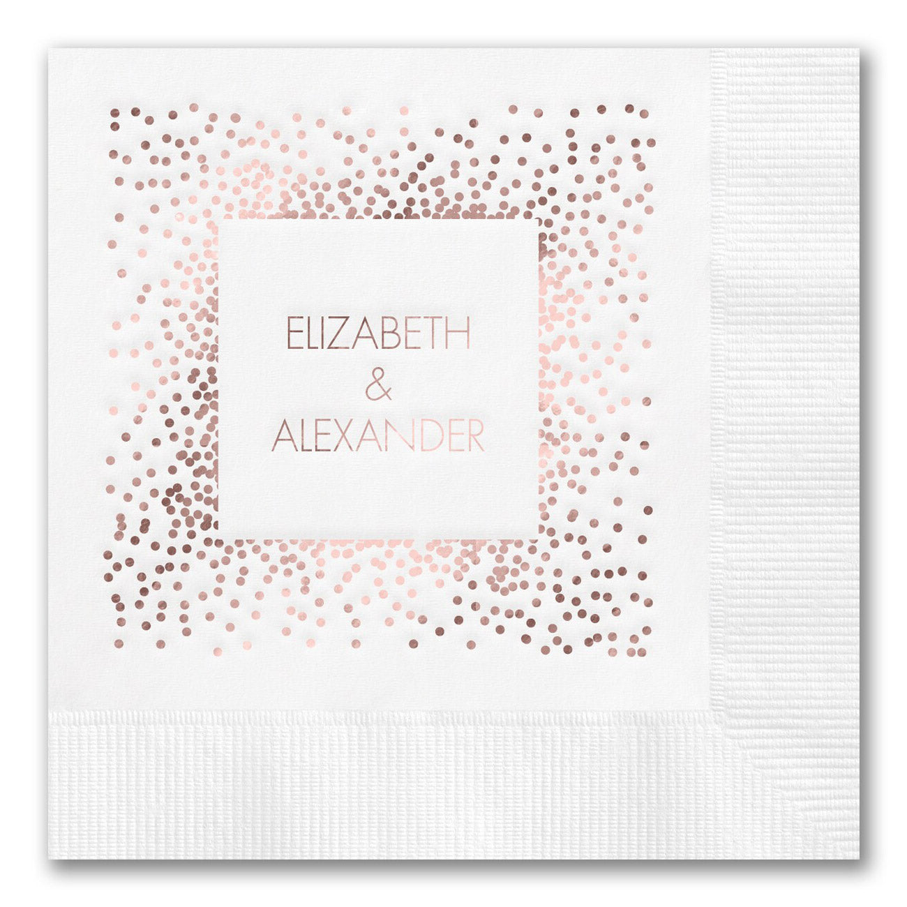 Confetti Dot Border Napkins