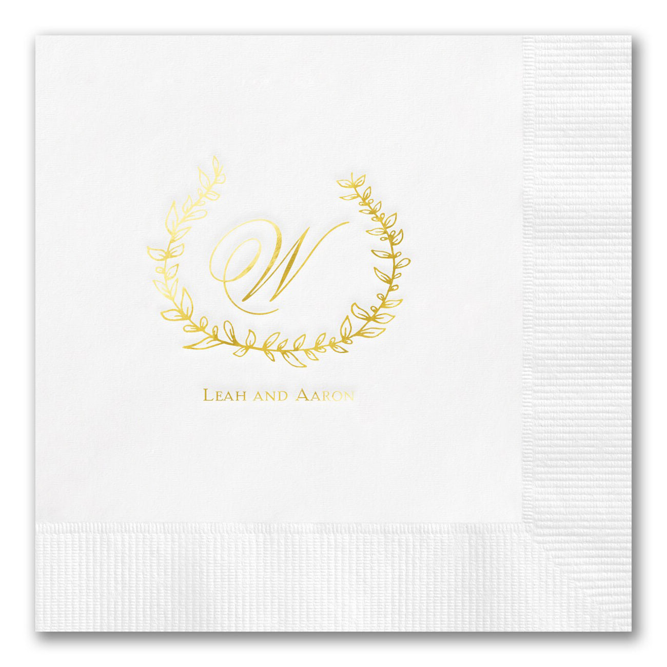 Encompassing Greenery Monogrammed Napkins
