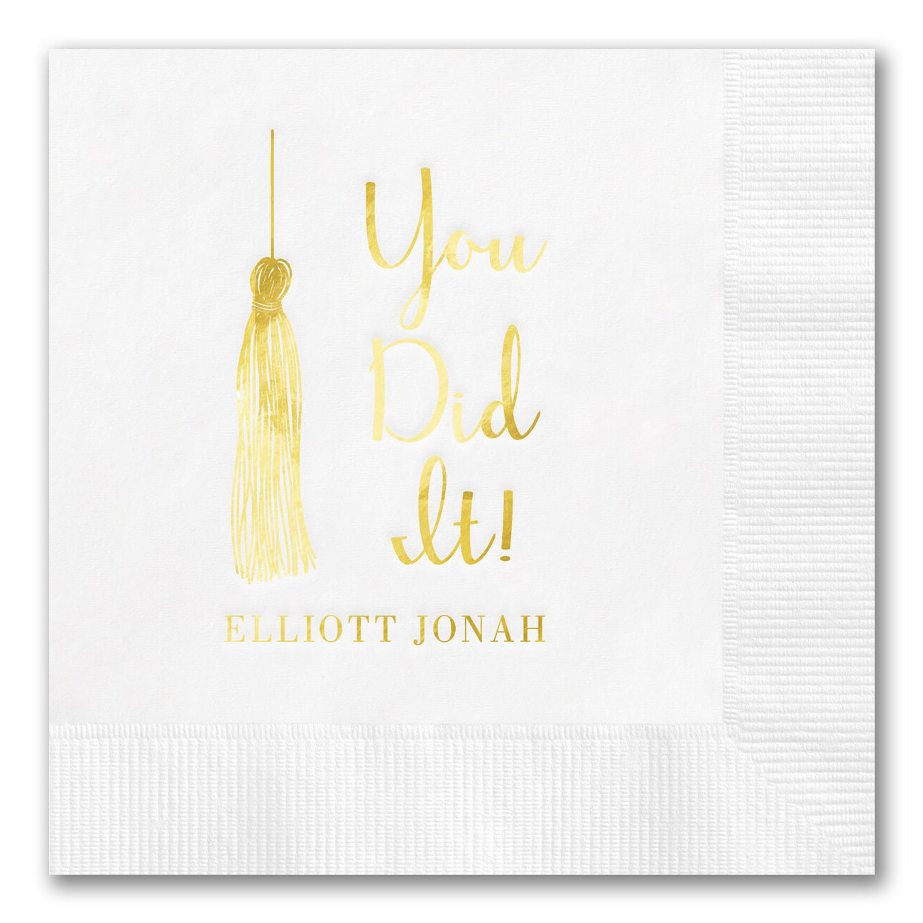 "You Did It!" Grad Tassel Napkins
