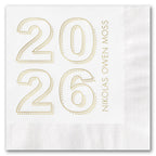 Dashed Grad Year Napkins