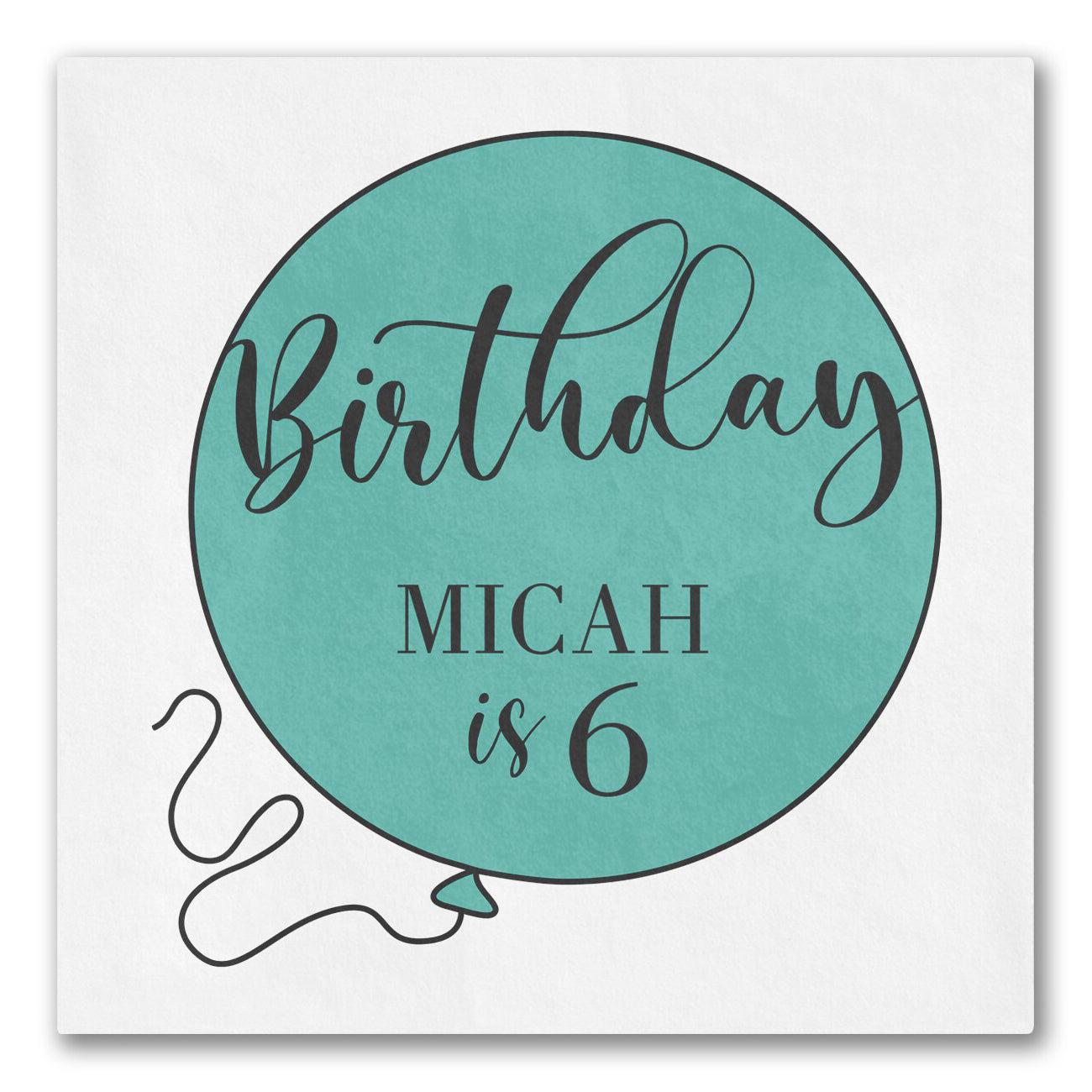 Birthday Balloon Napkins