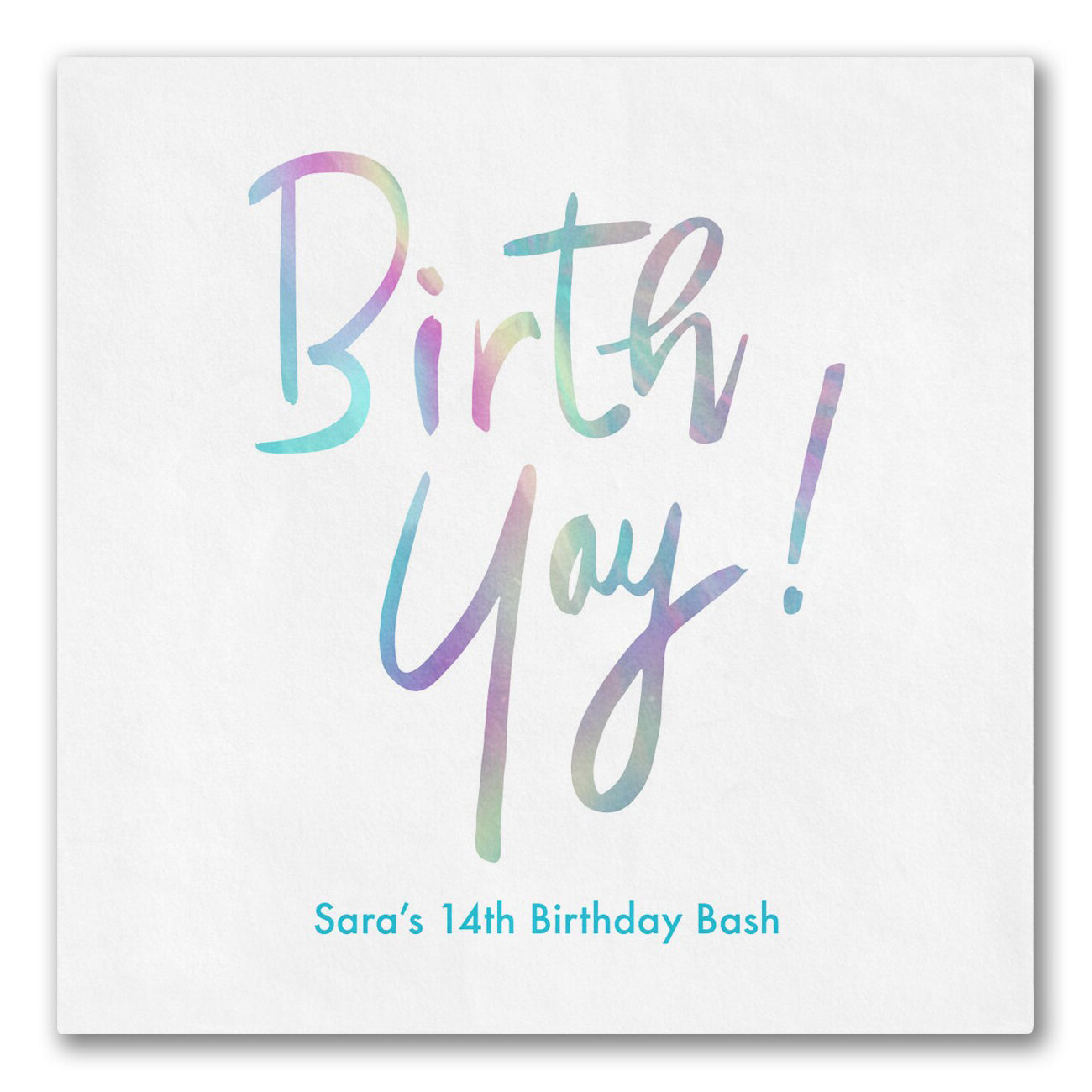 "Birth Yay!" Napkins