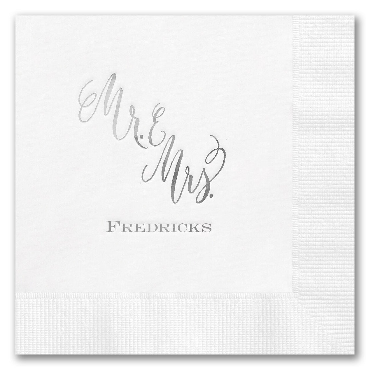 Diagonal Mr. & Mrs. Napkins