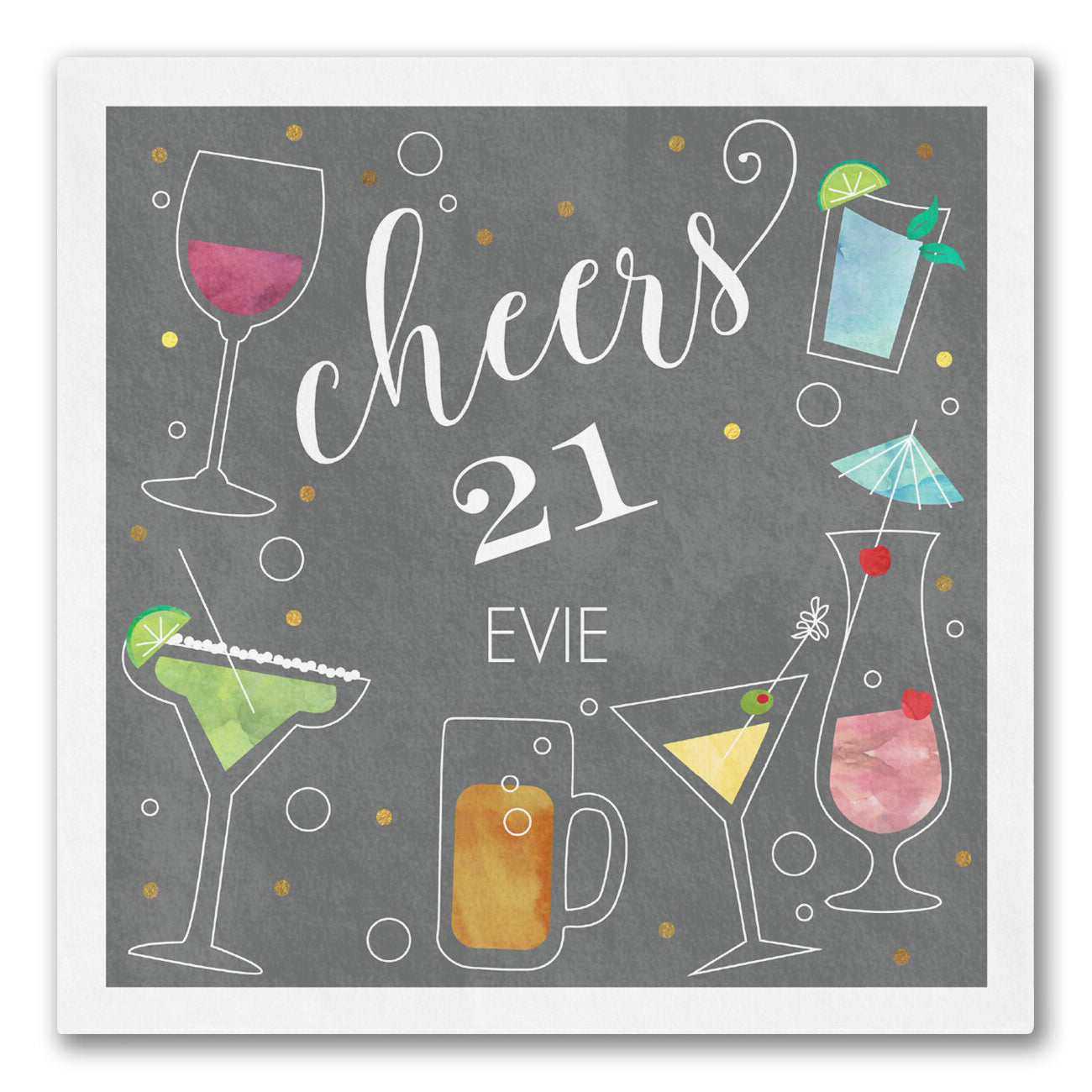 Birthday "Cheers" Napkins