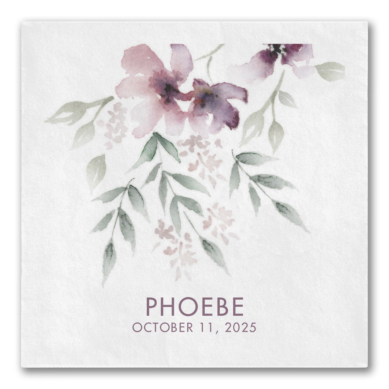 Boho Floral Sophistication Napkins