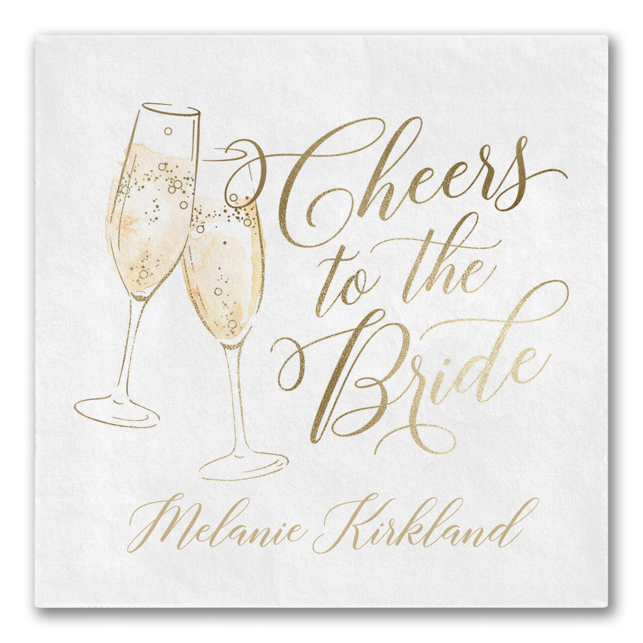 "Cheers to the Bride" Napkins