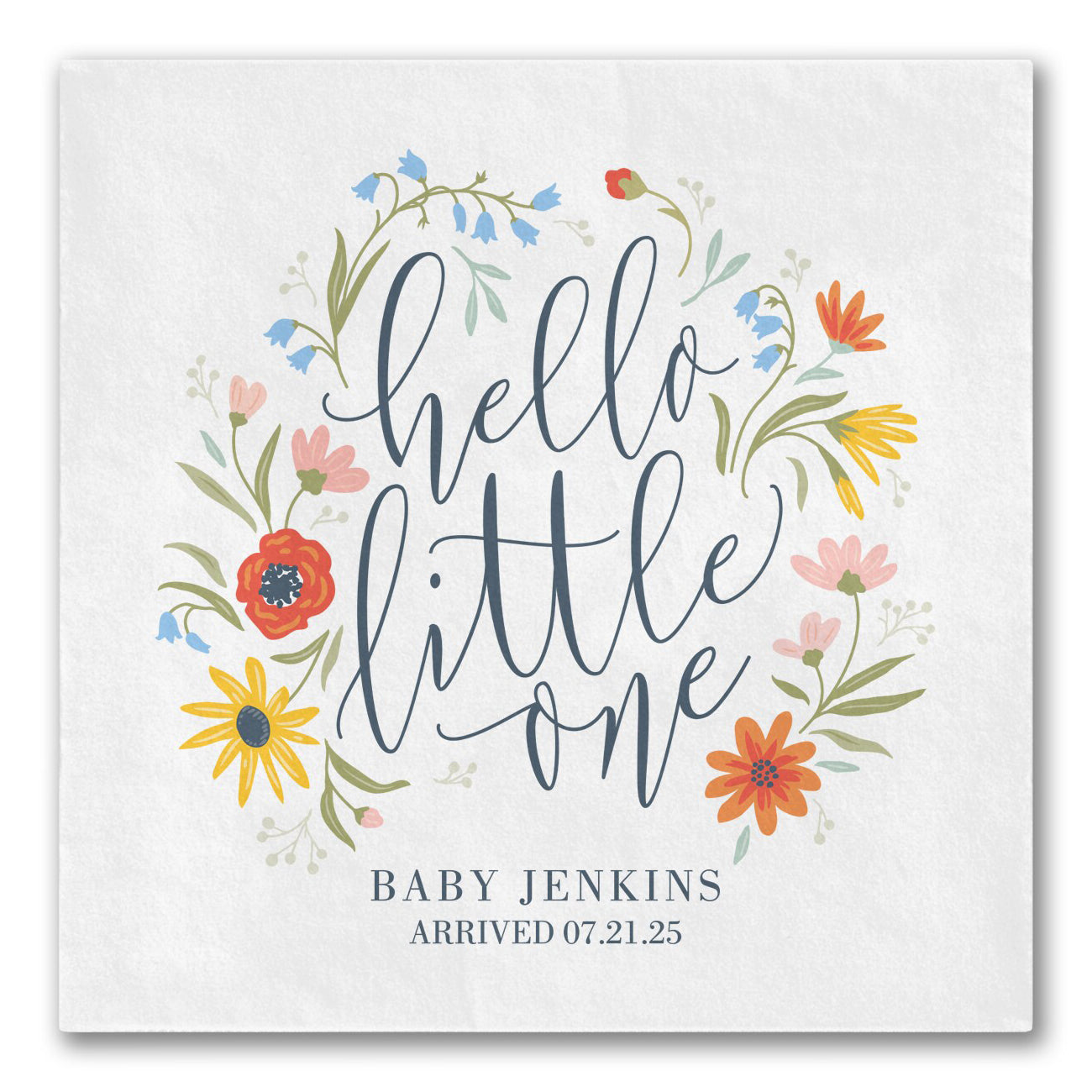 Little Greetings "hello little one" Napkins