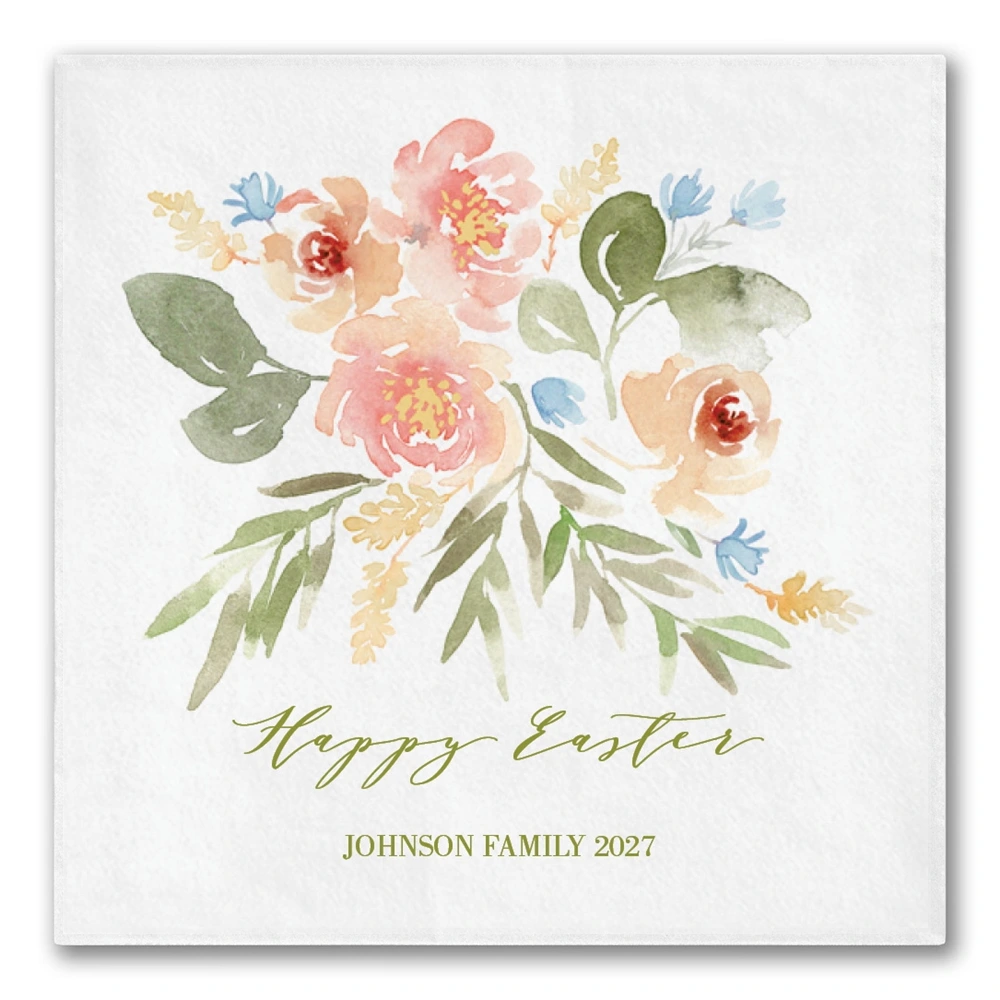 Soft Blossoms Bouquet Napkins
