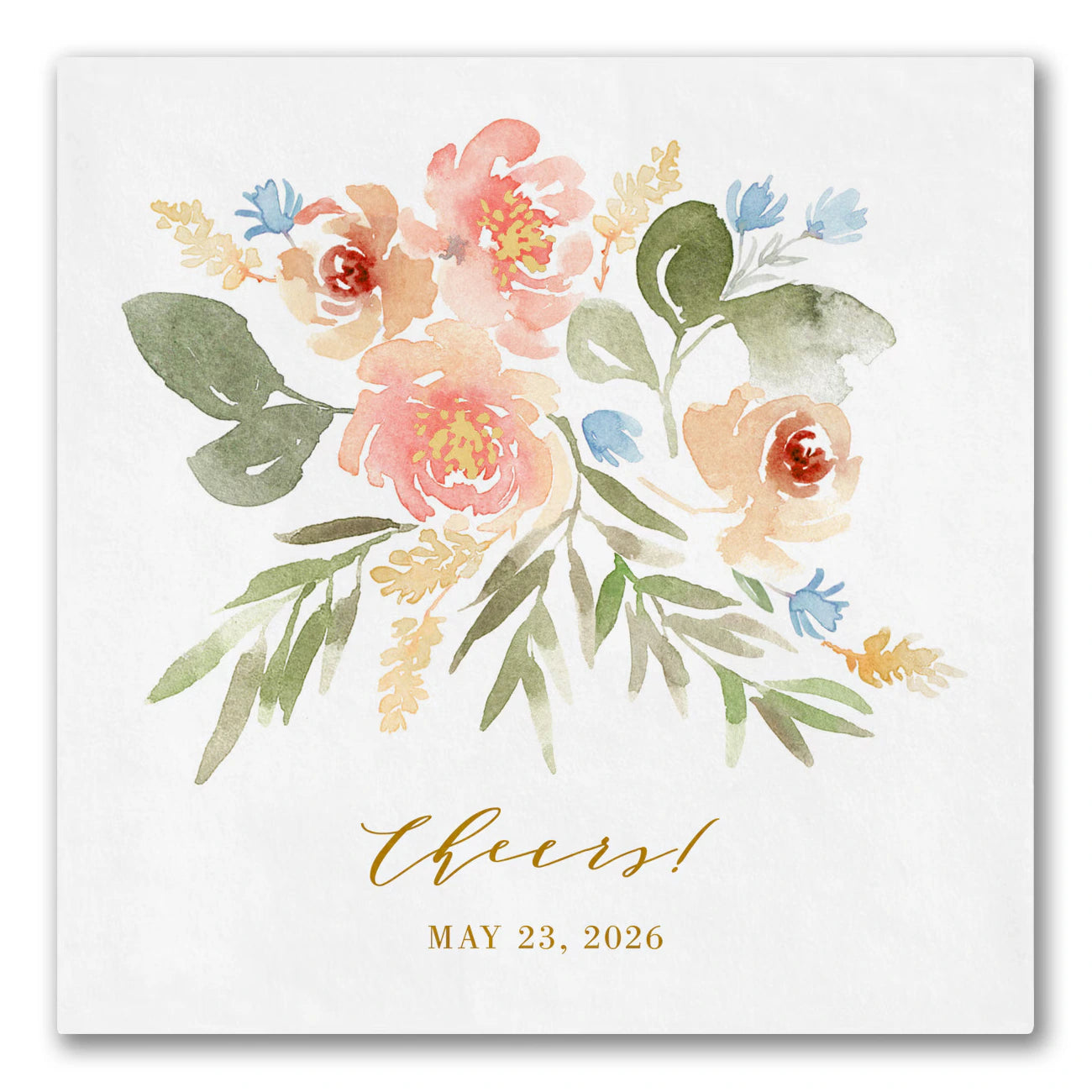 Soft Blossoms Bouquet Napkins