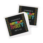 Neon "Birthday Party" Napkins