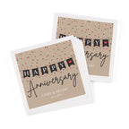 "Happy Anniversary" Heart Banner Napkins