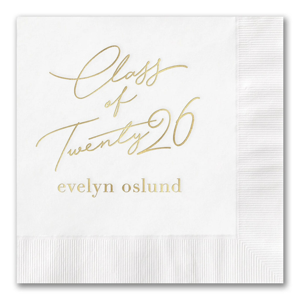 Eloquent "Class of Twenty" Napkins