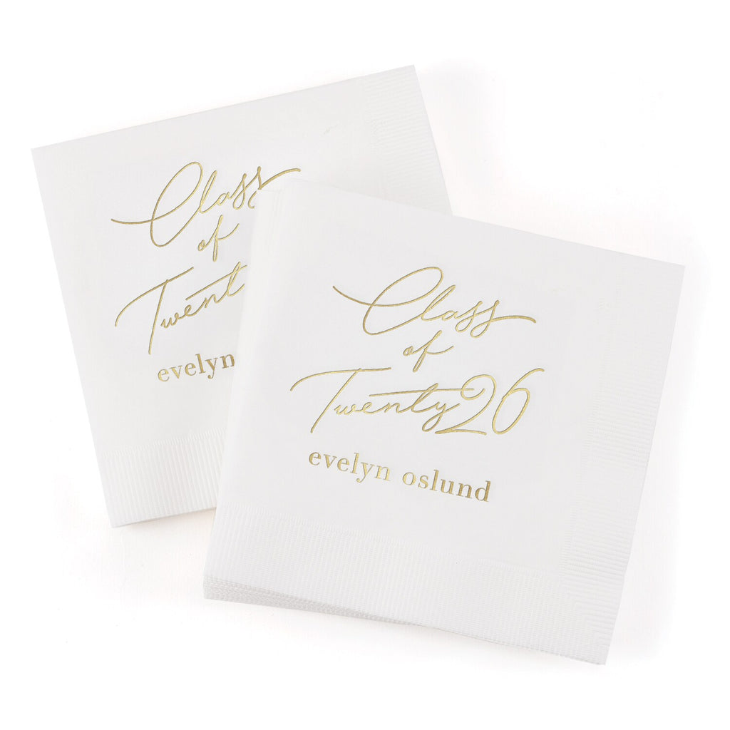 Eloquent "Class of Twenty" Napkins