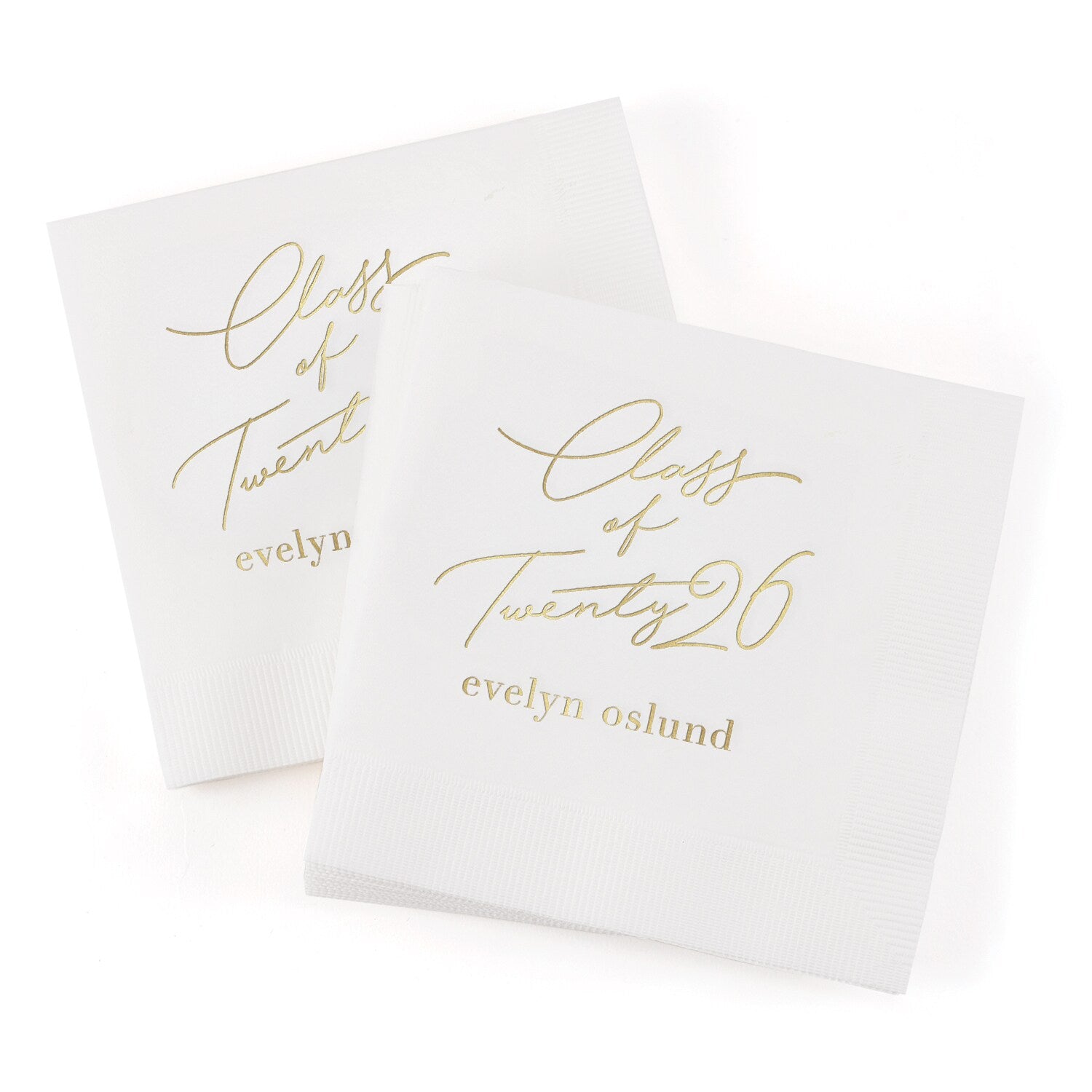 Eloquent "Class of Twenty" Napkins