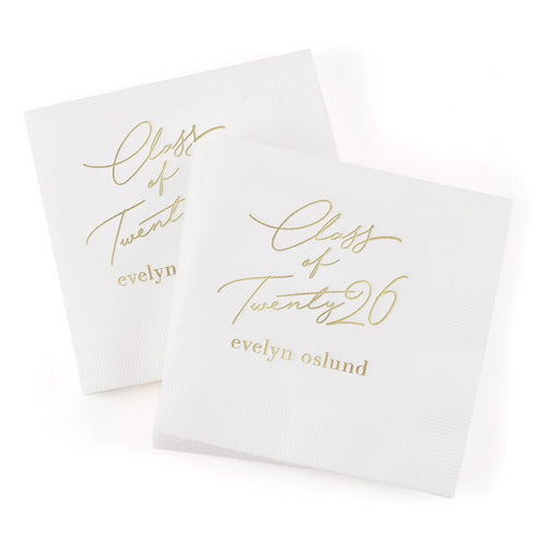 Eloquent "Class of Twenty" Napkins