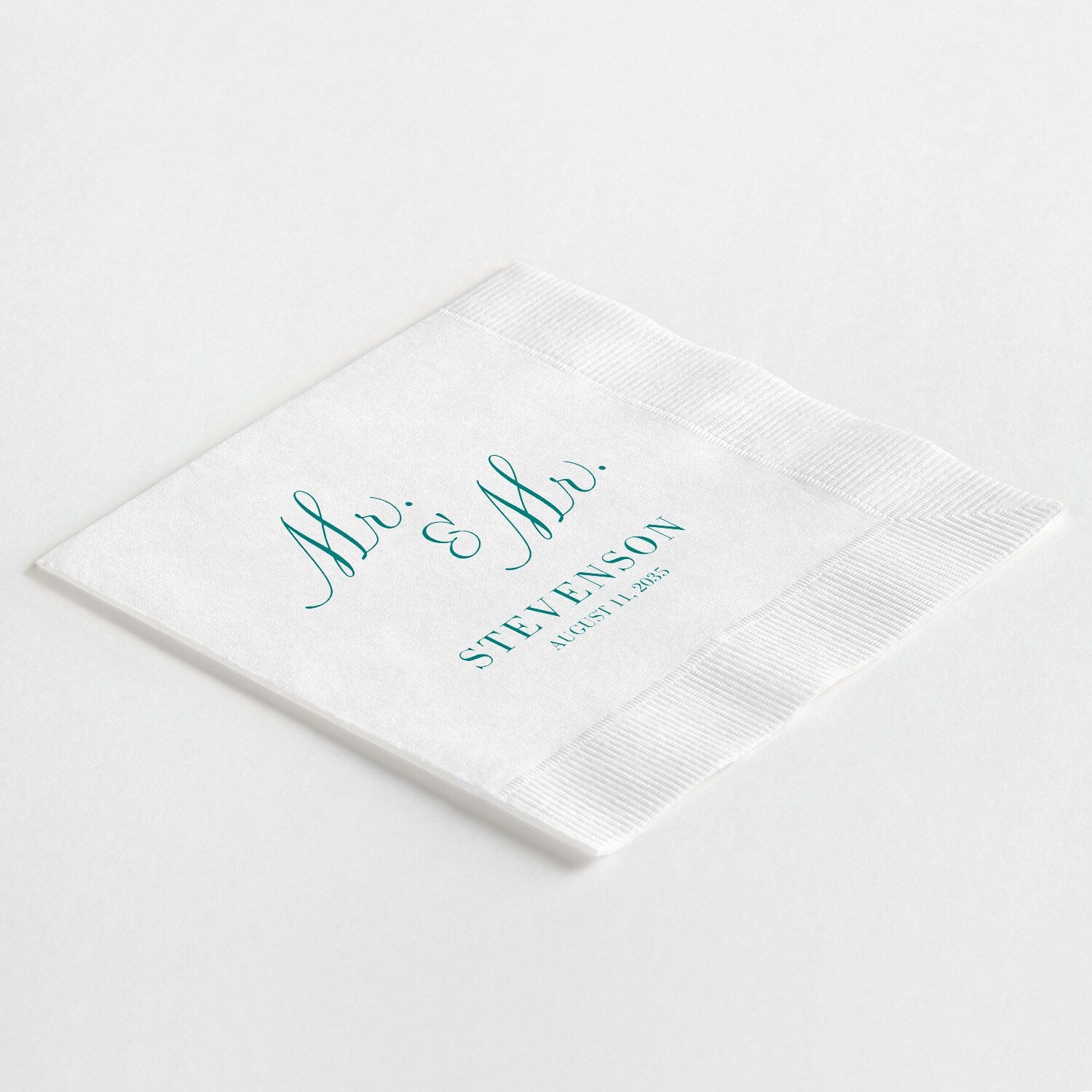 Stacked "Mr. & Mr." Napkins