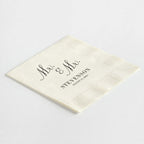 Stacked "Mr. & Mr." Napkins