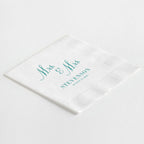 Stacked "Mrs. & Mrs." Napkins