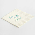 Stacked "Mrs. & Mrs." Napkins