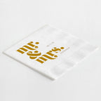 Modern Stacked "Mr. & Mrs." Napkins