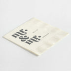Modern Stacked "Mr. & Mr." Napkins