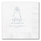 Toasting Champagne "Cheers To Forever" Napkins