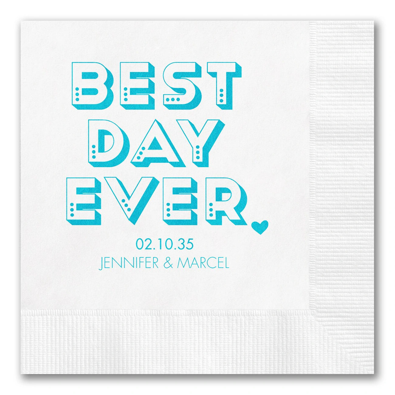 Bold Proclamation "Best Day Ever" Napkins