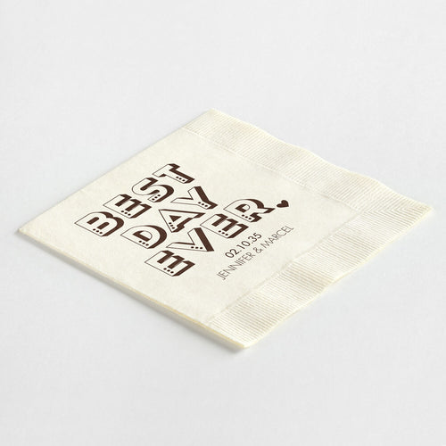 Bold Proclamation "Best Day Ever" Napkins